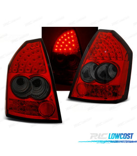 CONJUNTO DE FAROLINS LED PARA CHRYSLER 300C LIMOUSINE 05-08 VERMELHO FUMADO