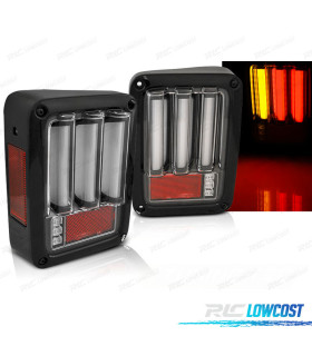FAROLINS JEEP WRANGLER JK 07-18 PRETOS FULL LED