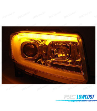 CONJUNTO DE FARÓIS DINÂMICOS PARA JEEP GRAND CHEROKEE TUBE LIGHT 11-13