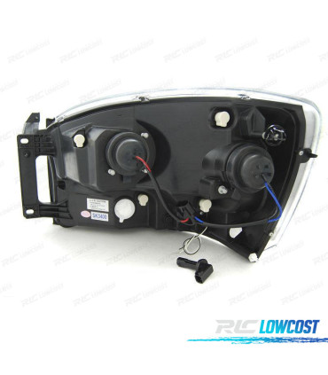 CONJUNTO DE FARÓIS PARA DODGE RAM 06-08 TUBE LIGHT CROMADOS