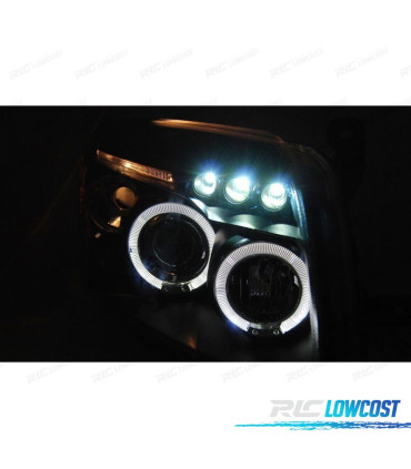 CONJUNTO DE FARÓIS PARA DODGE CALIBER 06-12 LED PRETOS