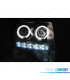 CONJUNTO DE FARÓIS PARA FORD F150 MK12 08-14 ANGEL EYES + LED PRETO