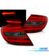 CONJUNTO DE FAROLINS PARA MERCEDES W204 CLASSE C LIMOUSINE 07-10 LED BAR VERMELHO FUMADO