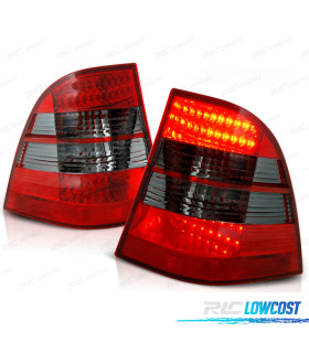 FAROLINS MERCEDES ML W163 98-05 LED VERMELHO FUMADO