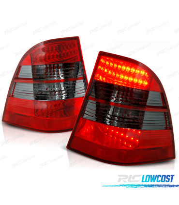 FAROLINS MERCEDES ML W163 98-05 LED VERMELHO FUMADO