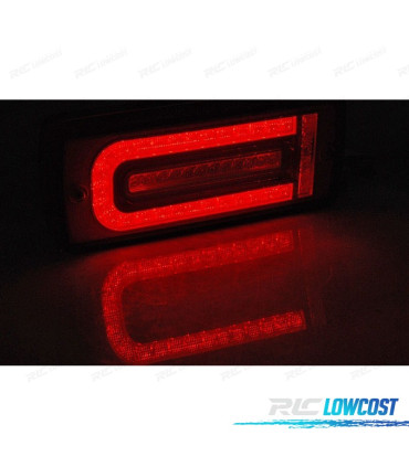 CONJUNTO DR FAROLINS PARA MERCEDES G-CLASS W463 07-17 NOVA EDIÇÃO DE LEDS VERMELHO CLARO
