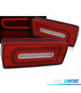 CONJUNTO DR FAROLINS PARA MERCEDES G-CLASS W463 07-17 NOVA EDIÇÃO DE LEDS VERMELHO CLARO