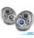 CONJUNTO DE FARÓIS PARA MINI COOPER 01-04 ANGLE EYES CROMADOS