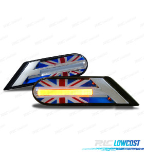 CONJUNTO DE INDICADORES LATERAIS PARA MINI R56 R55 R57 R58 R59 UNION JACK COR