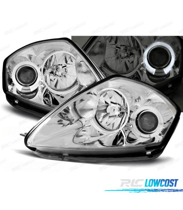 CONJUNTO DE FARÓIS PARA MITSUBISHI ECLIPSE D50 00-05 ANGEL EYES