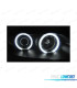 CONJUNTO DE FARÓIS PARA OPEL ASTRA G 97-04 ANGEL EYES CCFL LUZ DIURNA PRETOS
