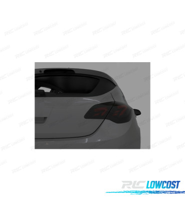 CONJUNTO DE FAROLINS CARDNA PARA OPEL ASTRA J 09-15 VERMELHO FUMADO