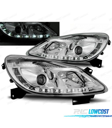 FAROS OPEL CORSA D 06-11 DAYLIGHT CROMADOS