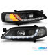 CONJUNTO DE FARÓIS PARA OPEL VECTRA B 96-9 DAYLIGHT INDICADORES LEDS 8 PRETOS