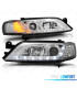 CONJUNTO DE FARÓIS OPEL VECTRA B 96-9 DAYLIGHT INDICADORES LEDS CROMADOS