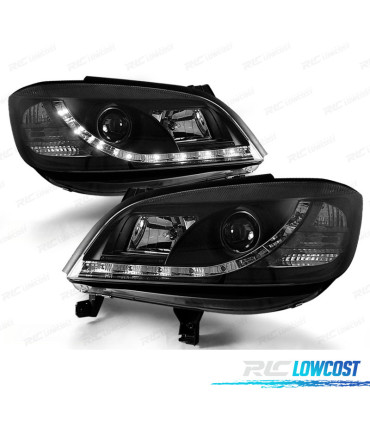 CONJUNTO DE FARÓIS PARA OPEL ZAFIRA 99-05 DAYLINE LED PRETOS