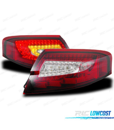 CONJUNTO DE FAROLINS LED PARA PORSCHE 996 CARRERA 4 TURBO 4S VERMELHO CRISTAL