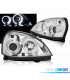 CONJUNTO DE FARÓIS PARA RENAULT CLIO II 01-05 ANGEL EYES CCFL CROMADOS