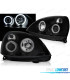 CONJUNTO DE FARÓIS PARA RENAULT CLIO II 01-05 ANGEL EYES CCFL PRETOS