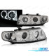 CONJUNTO DE FARÓIS PARA SEAT LEON TOLEDO 99-05 ANGEL EYES CCFL LUZ DIURNA