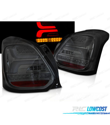 CONJUNTO DE FAROLINS PARA SUZUKI SWIFT VI 17- LED BAR LEDS INDICADORES DINÂMICOS ESCURECIDOS