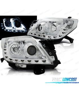 CONJUNTO DE FARÓIS PARA TOYOTA LAND CRUISER 150 09-13 TUBE LIGHT CROMADOS