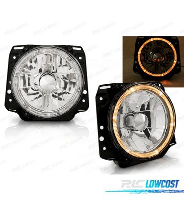 FAROIS ANGEL EYES PARA VOLKSWAGEN VW GOLF II 83-91 CROMADOS