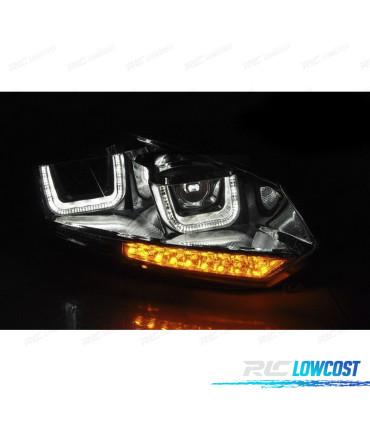 FAROIS DINAMICOS VOLKSWAGEN VW GOLF 6 08-12 DRL LED CROMADOS