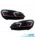 FARÓIS VOLKSWAGEN VW GOLF 6 08-13 LOOK GTI GOLF 7 INDICADORES LEDS DINÂMICOS