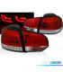 CONJUNTO DE FAROLINS PARA VOLKSWAGEN VW GOLF 6 08-12 LED BAR VERMELHO CLARO