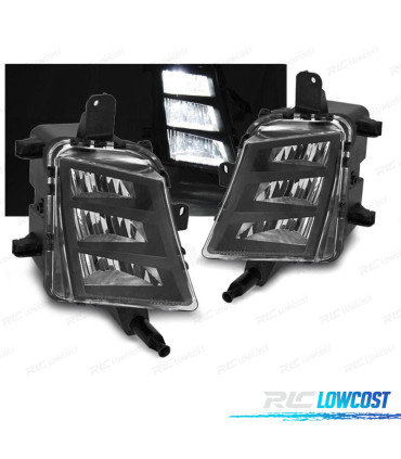 FARÓIS DE NEVOEIRO VOLKSWAGEN VW GOLF MK 7.5 17-20 PRETO