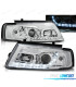CONJUNTO DE FARÓIS PARA VOLKSWAGEN VW PASSAT 3B 96-00 DAYLIGHT LED CROMADOS