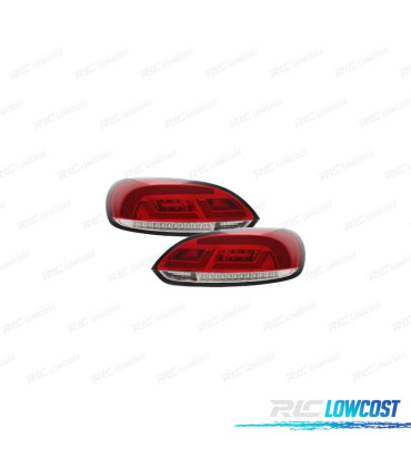 FAROLINS VOLKSWAGEN VW SCIROCCO III 08-14 CARDNA COM PISCAS LED DINÂMICO VERMELHOS