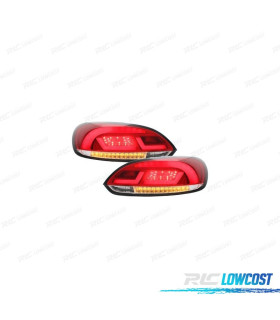 FAROLINS VOLKSWAGEN VW SCIROCCO III 08-14 CARDNA COM PISCAS LED DINÂMICO VERMELHOS