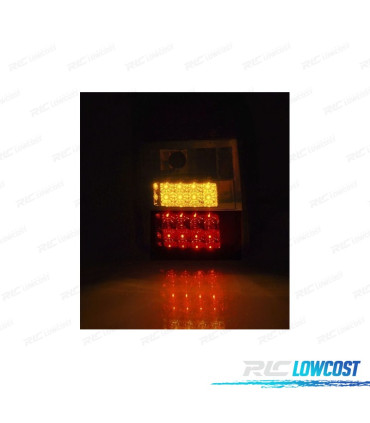 CONJUNTO DE FAROLINS VW T5 TRANSPORTER 03-09 LED VERMELHO TRANSPARENTE