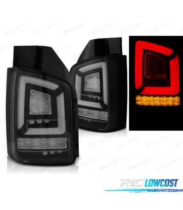 CONJUNTO DE FAROLINS FULL LED DINÂMICOS LED VW T5 03-09 PRETO