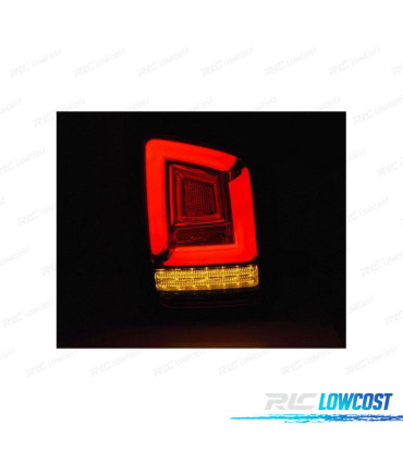 FAROLINS FULL LED DINÂMICOS LED VW T5 2P 03-09 VERMELHO FUMADO