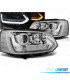 CONJUNTO DE FARÓIS PARA VOLKSWAGEN VW T5 10-15 LOOK VOLKSWAGEN VW T6 COM INDICADORES LEDS DINÂMICOS CRISTAL