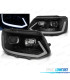 CONJUNTO DE FARÓIS VW T5 10-15 TUBE LIGHT COM INDICADOR DINÂMICO PRETO