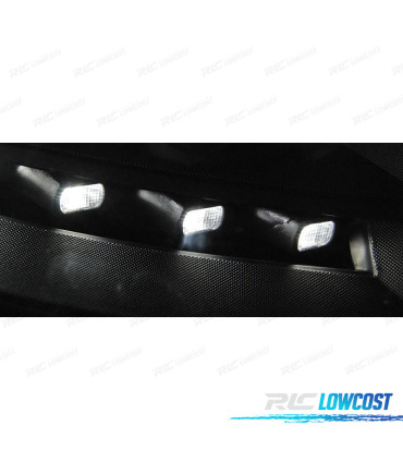 CONJUNTO DE FARÓIS TRU DRL LEDS PARA VOLKSWAGEN VW T5 10-15 PRETOS