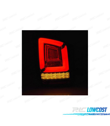CONJUNTO DE FAROLINS FULL LED DINÂMICOS LED VW T5 10-15 2P VERMELHO FUMADO