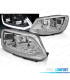 CONJUNTO DE FARÓIS VW TOURAN II 10-15 TRU DRL COM INDICADORES LEDS DINÂMICOS CRISTAL