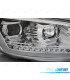 CONJUNTO DE FARÓIS VW TOURAN II 10-15 TRU DRL COM INDICADORES LEDS DINÂMICOS CRISTAL