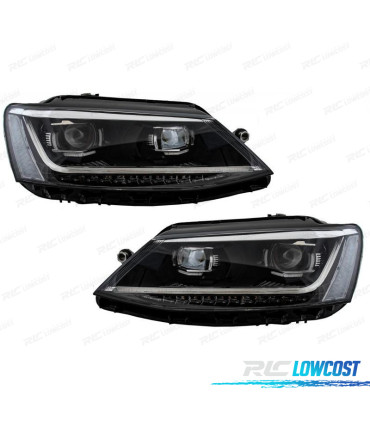 FAROIS DRL VOLKSWAGEN VW JETTA MK6 11-17 CON INTERMITENTE DINAMICO LEDS
