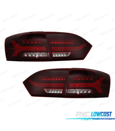 CONJUNTO DE FAROLINS VW JETTA MK6 12-14 LED BAR COM INDICADORES DINÂMICOS