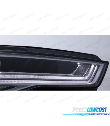 CONJUNTO DE FARÓIS PARA AUDI A6 4G C7 FULL LED MATRIX DESIGN COM INDICADORES DINÂMICOS