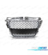 GRELHA FRONTAL AUDI A3 8P 08-12 LOOK RS CROMADO PRETO