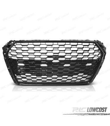 GRELHA FRONTAL AUDI A4 B9 15-19 LOOK RS4 PRETO BRILHO
