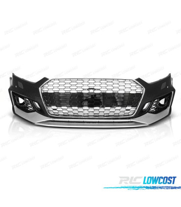 PARA-CHOQUES FRONTAL AUDI A5 F5 17-19 LOOK RS5 PRATEADO PDC