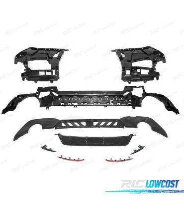 PARA-CHOQUES TRASEIRO BMW G20 19-22 LOOK M PERFORMANCE PRETO MATE PDC